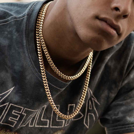 Miami Cuban Link Chain 6mm The Gold Gods  lifestyle look 