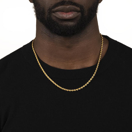 Rope Gold Chain 4mm The Gold Gods 22 inches
