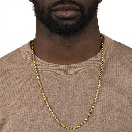 Rope Gold Chain 4mm The Gold Gods 28 inches