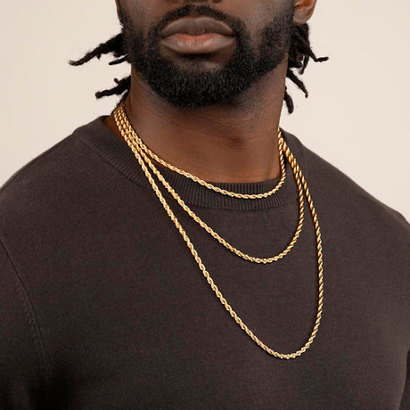 Rope Gold Chain 4mm The Gold Gods All lengths