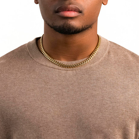 Men's Gold Chain - 8mm Miami Cuban Link - The Gold Gods - 18 inch 1