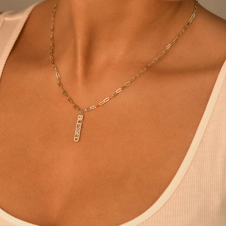 Women's Vermeil Diamond Blessed Necklace Pendant The Gold Goddess Women’s Jewelry By The Gold Gods